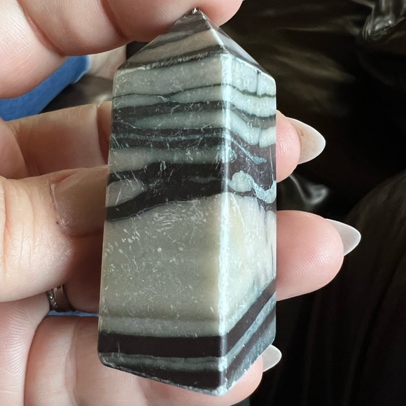 Zebra Calcite Point - Picture 6 of 6